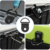 30x RVS Zwarte D-ringen Sjorogen voor Aanhanger/Boot - 50% Korting