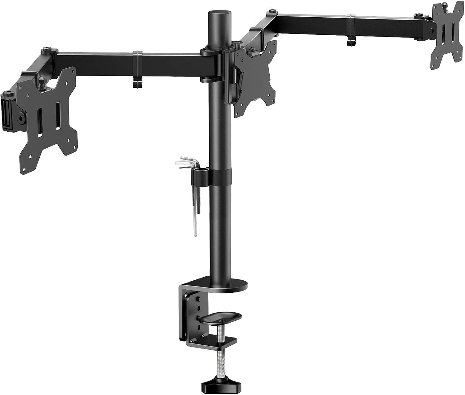 Drievoudige Monitorarm met 28% Korting | 3x 13-24 inch