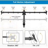 Drievoudige Monitorarm met 28% Korting | 3x 13-24 inch