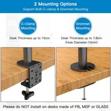 Drievoudige Monitorarm met 28% Korting | 3x 13-24 inch