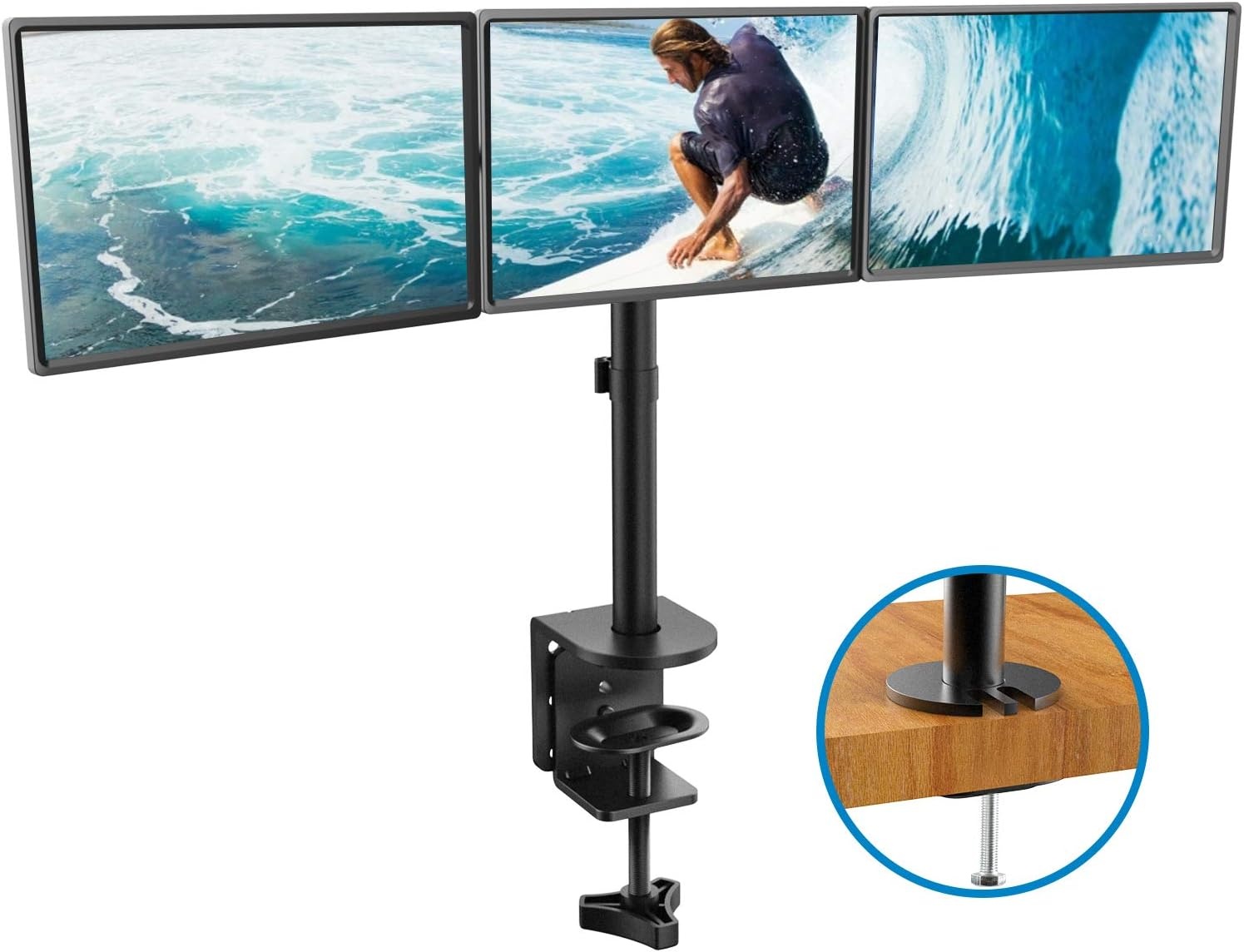 Drievoudige Monitorarm met 28% Korting | 3x 13-24 inch