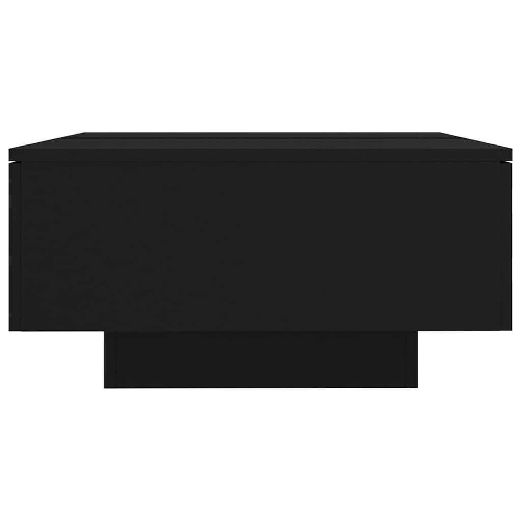 Zwarte Salontafel 90x60x31 cm Bewerkt Hout - 53% Korting!