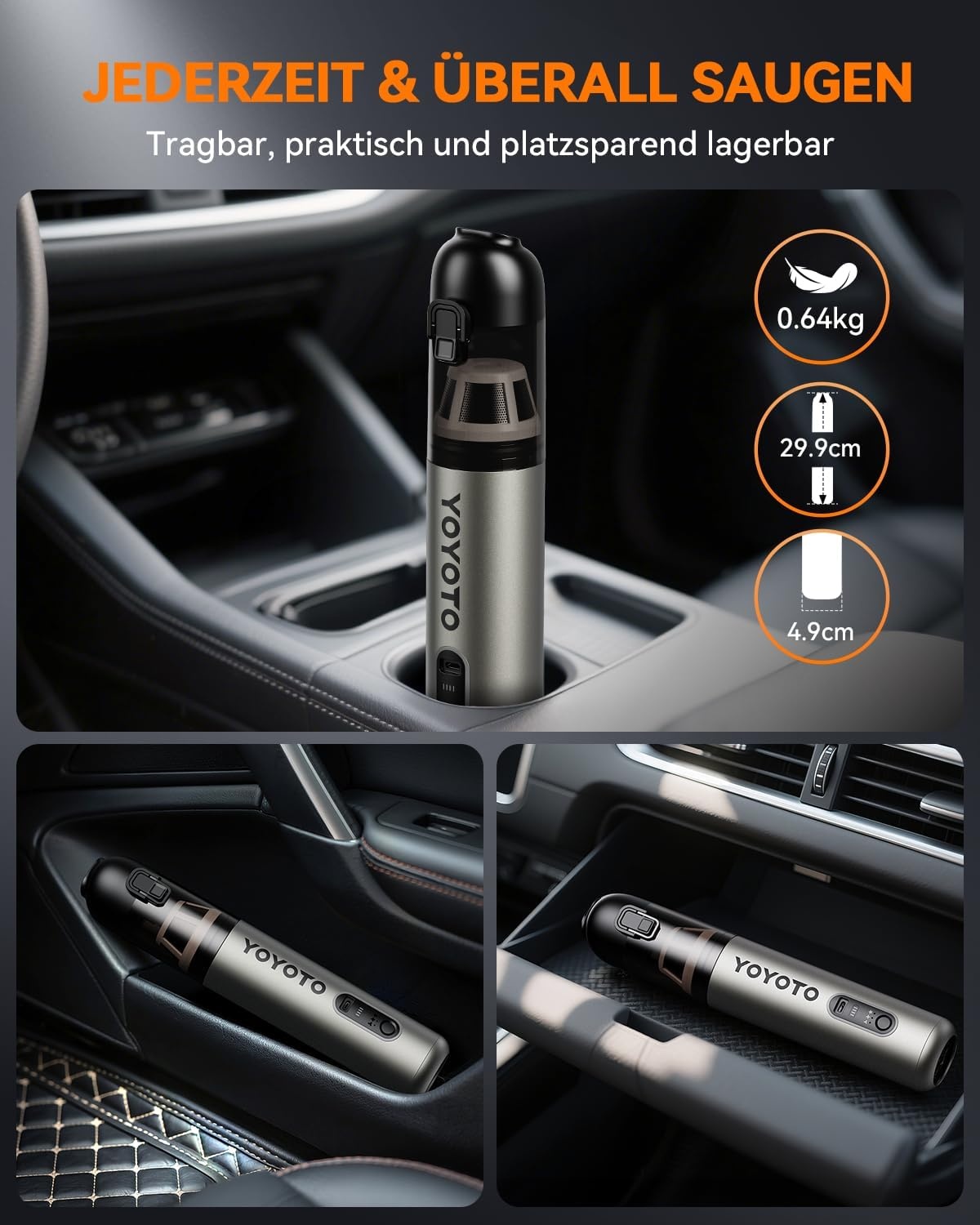 Accu Handstofzuiger Mini Auto/Thuis 22000 Pa - 53% Korting