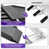 Opvouwbare Aluminium Oprijplaten (1 Paar) - 680kg, 228x28cm - 35% Korting!