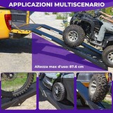 Opvouwbare Aluminium Oprijplaten (1 Paar) - 680kg, 228x28cm - 35% Korting!