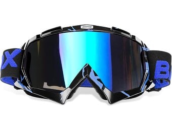 Motorcrossbril met Korting (48%) - Universeel Anti-Condens Zwart Blauw