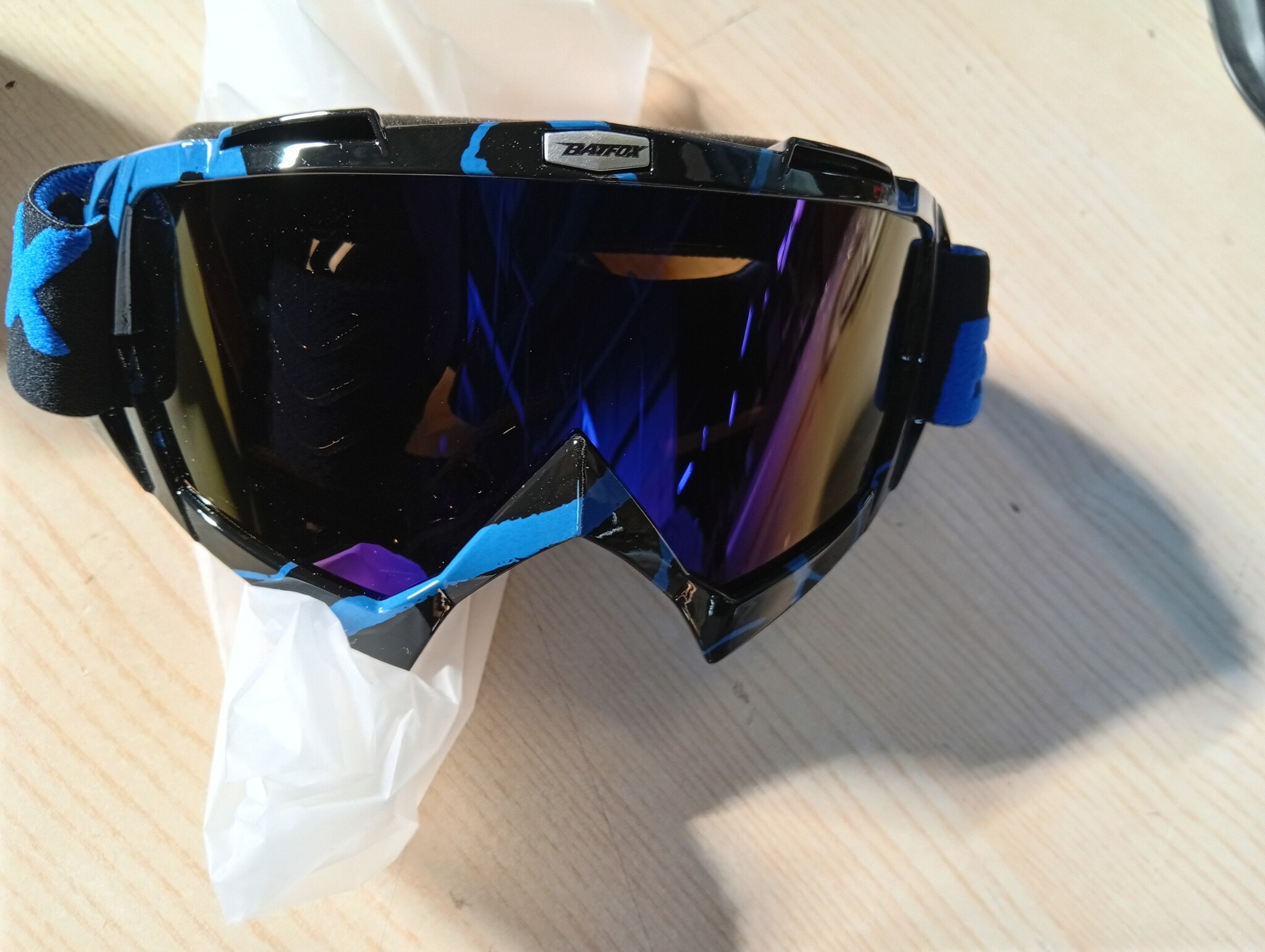 Motorcrossbril met Korting (48%) - Universeel Anti-Condens Zwart Blauw