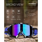 Motorcrossbril met Korting (48%) - Universeel Anti-Condens Zwart Blauw