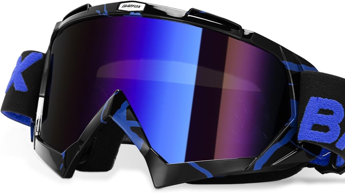 Motorcrossbril met Korting (48%) - Universeel Anti-Condens Zwart Blauw