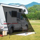 Zijwand Luifel Camper Caravan Universeel Zwart 33% Korting