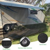 Zijwand Luifel Camper Caravan Universeel Zwart 33% Korting