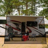 Zijwand Luifel Camper Caravan Universeel Zwart 33% Korting