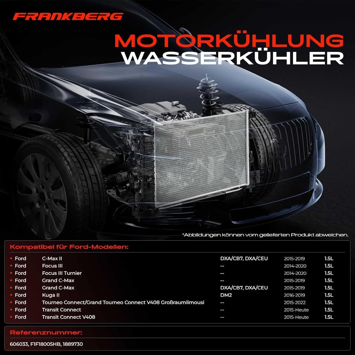 Radiateur 1.5L - Ford C-Max/Focus/Kuga (34% korting)