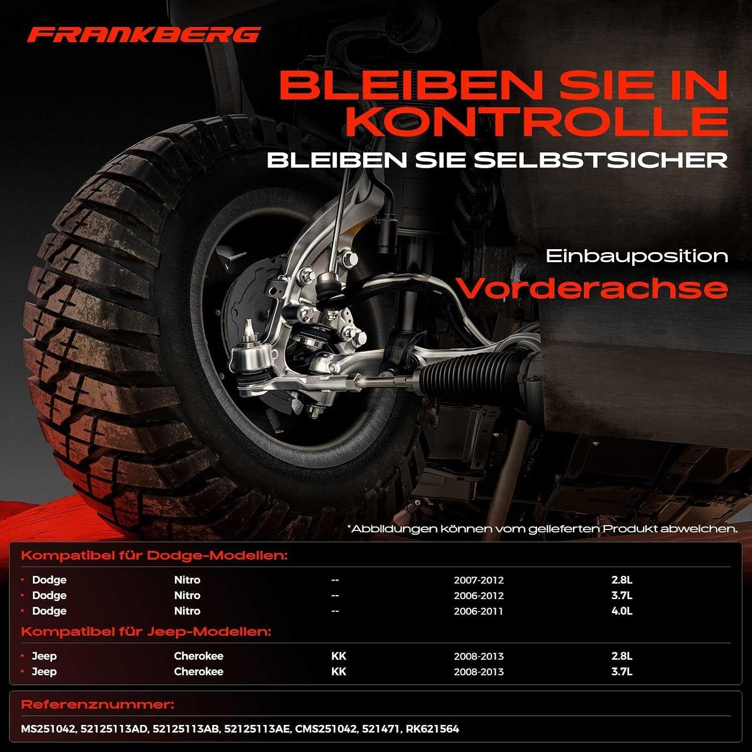 Linksboven draagarm voor Nitro/Cherokee met 34% korting