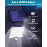 LED Buitenlamp met Sensor & Zonnepaneel - Zwart (37% Korting)
