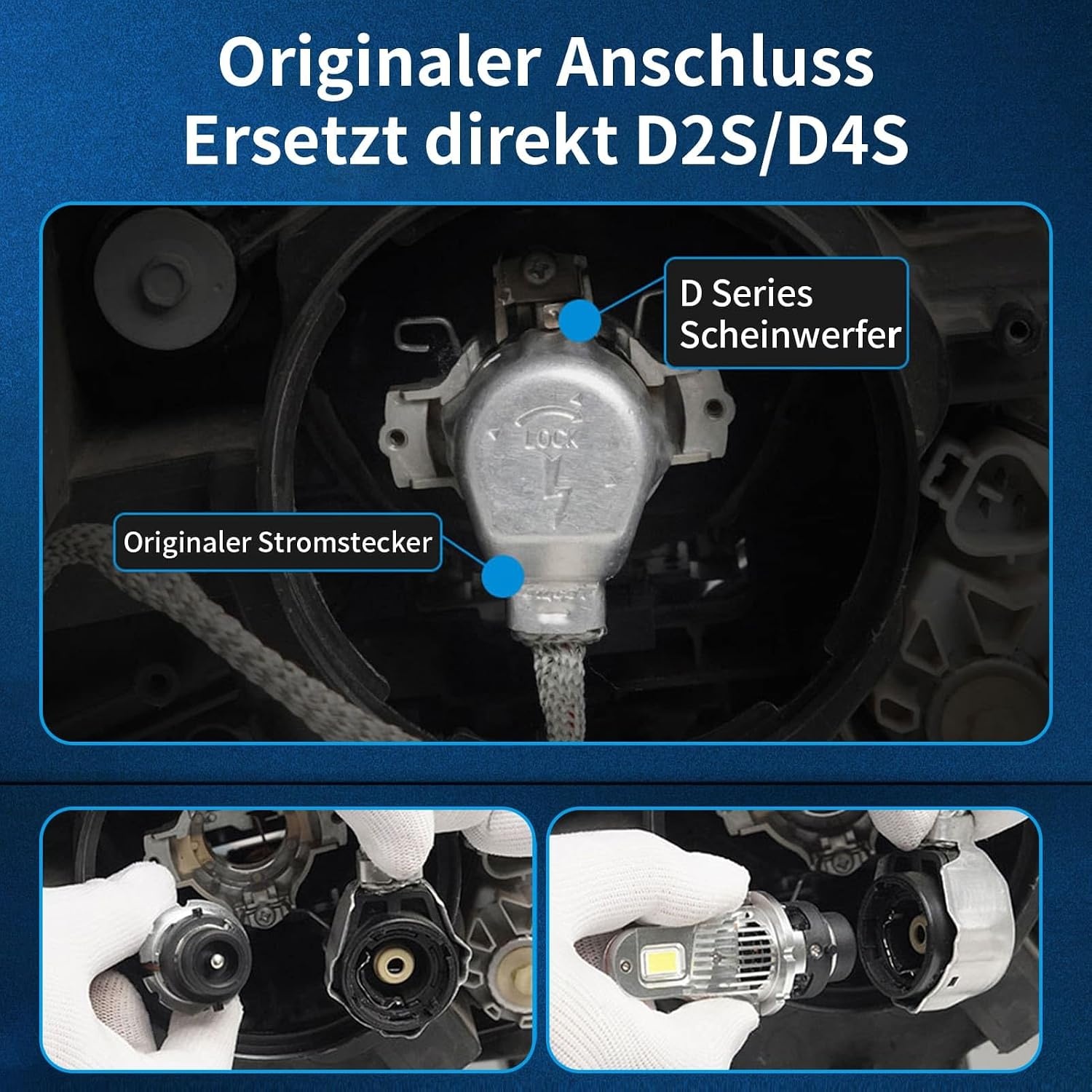 Set Xenon Autolampen D2S 6500K Wit - 33% Korting