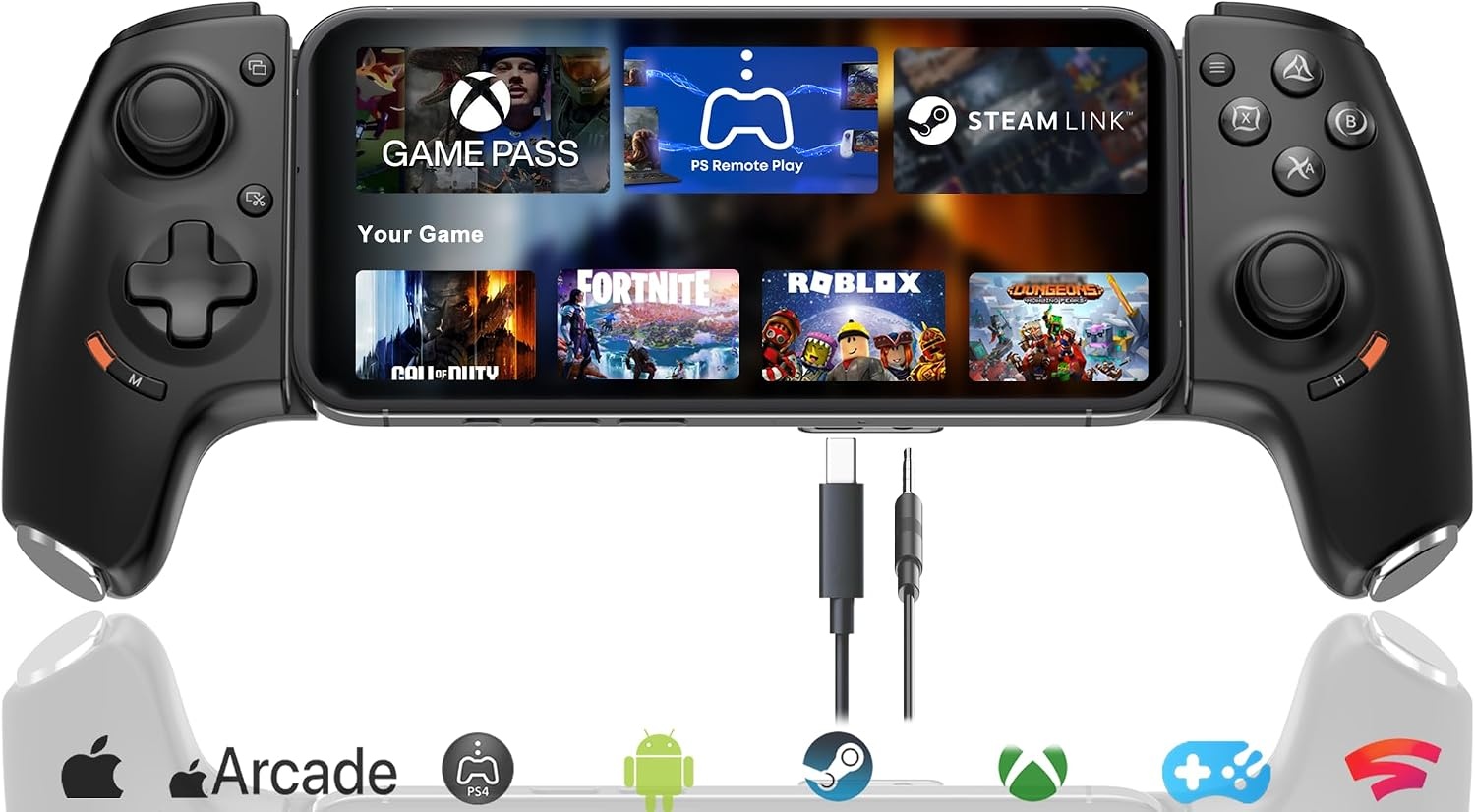 Mobiele Game Controller Zwart | USB-C | Hall Effect | 32% Korting