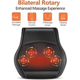 Brelley Shiatsu Massagekussen met Warmte voor Nek, Rug en Schouders