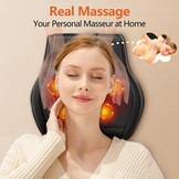 Brelley Shiatsu Massagekussen met Warmte voor Nek, Rug en Schouders