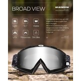 Motorcrossbril, MTB-bril, dirtbike, ATV, crossbril, skibril, veiligheidsbril, tactische motorbril voor heren, dames, jongeren