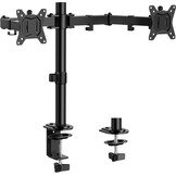 ErGear Dubbele Monitorarm voor 13" t/m 32" Schermen - Zwart