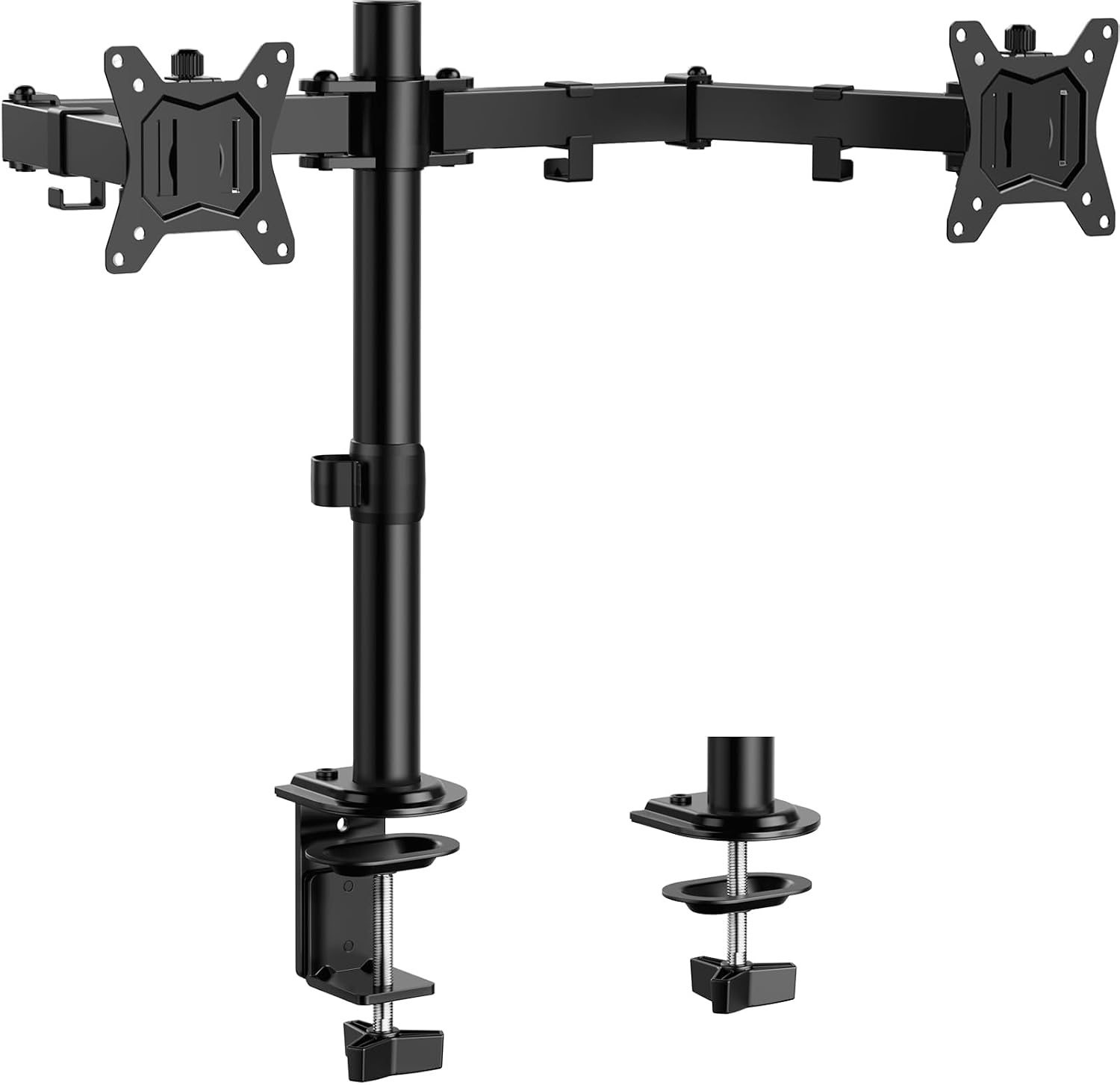 ErGear Dubbele Monitorarm voor 13" t/m 32" Schermen - Zwart