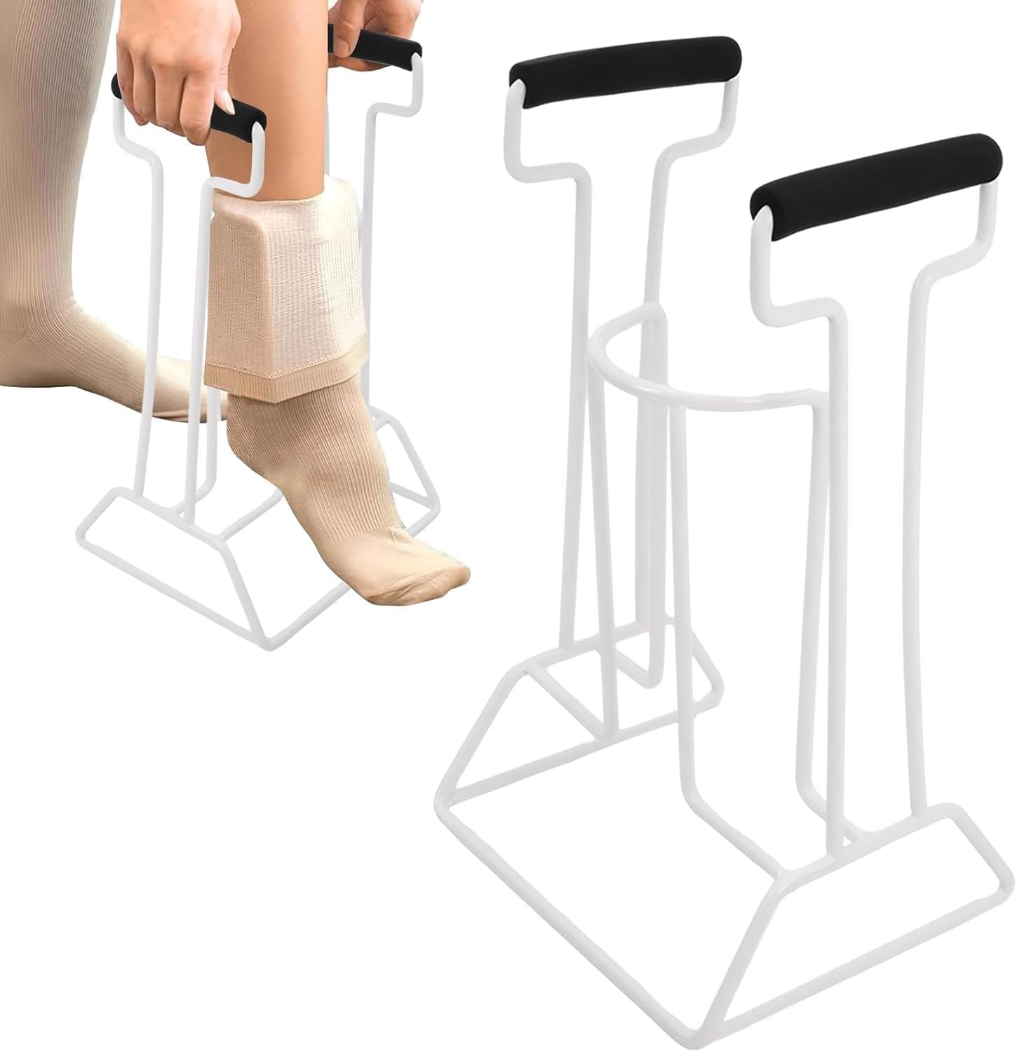 Sokkenaantrekhulp, aantrekhulp voor sokken en kousen, sokken aantrekhulp senioren, compressiekousen, aantrekhulp, steunkous aantrekhulp