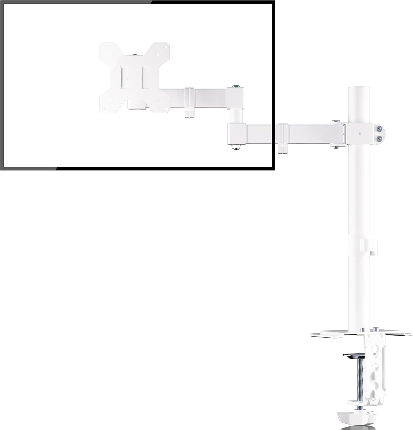 Monitorarm Wit 80cm Hoog - 13-32 inch Schermen | 31% Korting