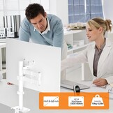 Monitorarm Wit 80cm Hoog - 13-32 inch Schermen | 31% Korting
