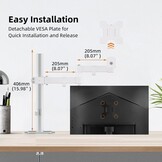 Monitorarm Wit 80cm Hoog - 13-32 inch Schermen | 31% Korting