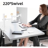 Monitorarm Wit 80cm Hoog - 13-32 inch Schermen | 31% Korting