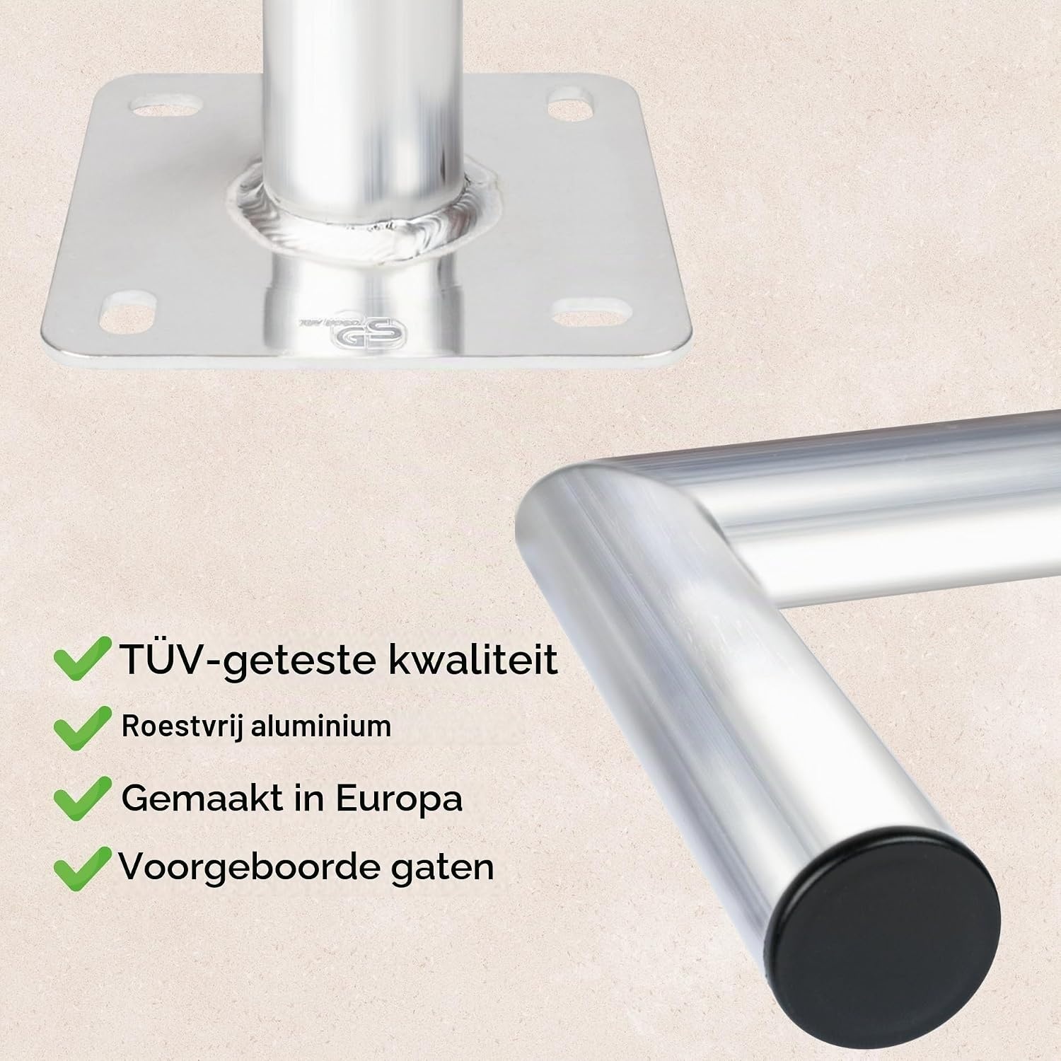 Satellietschotel Muurbeugel 25cm | Aluminium | TÜV-gekeurd | 50% Korting