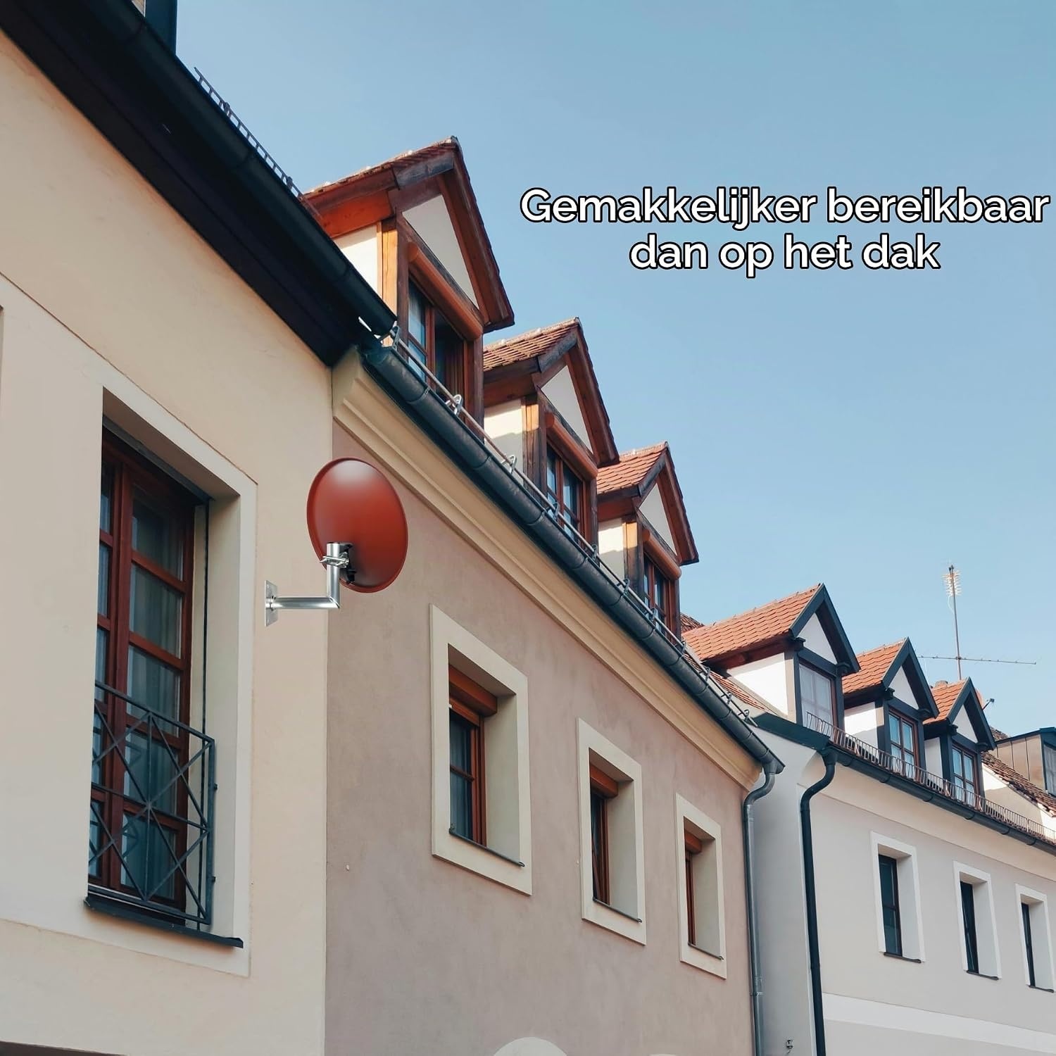 Satellietschotel Muurbeugel 25cm | Aluminium | TÜV-gekeurd | 50% Korting
