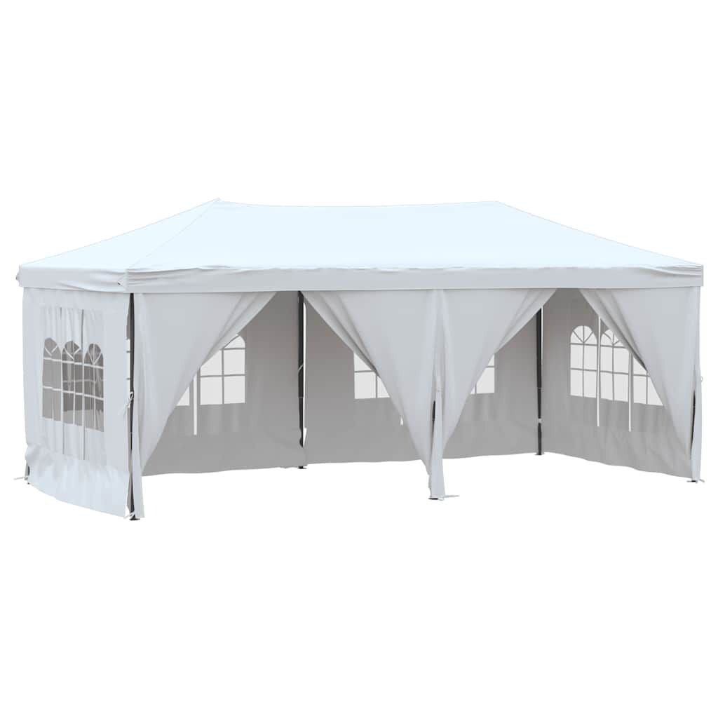 Inklapbare Partytent met Zijwanden 3x6 m Wit - 35% Korting