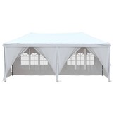 Inklapbare Partytent met Zijwanden 3x6 m Wit - 35% Korting