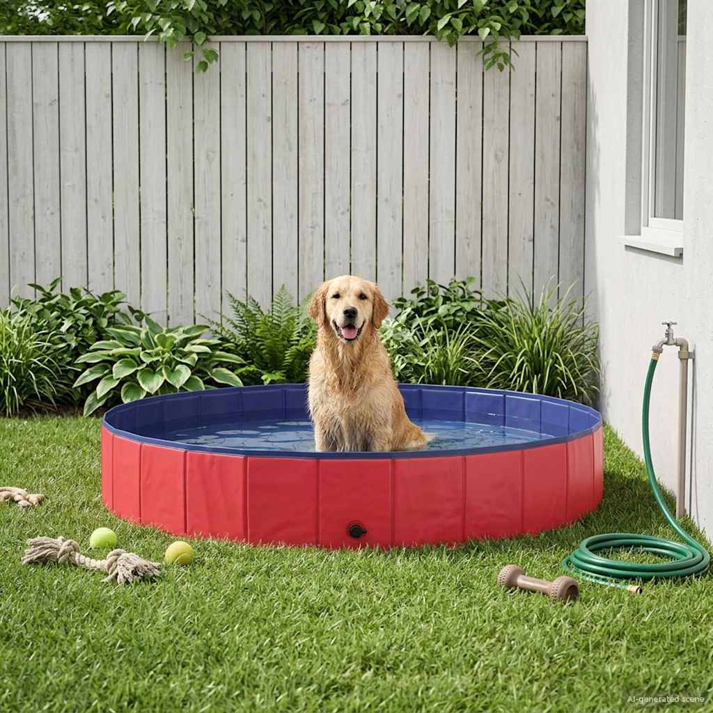 Honden Zwembad Dik PVC Ø200x30cm Rood - 34% Korting!