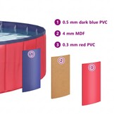 Honden Zwembad Dik PVC Ø200x30cm Rood - 34% Korting!