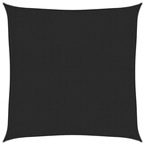 Zonnezeil 3,6x3,6m Zwart HDPE - 33% Korting