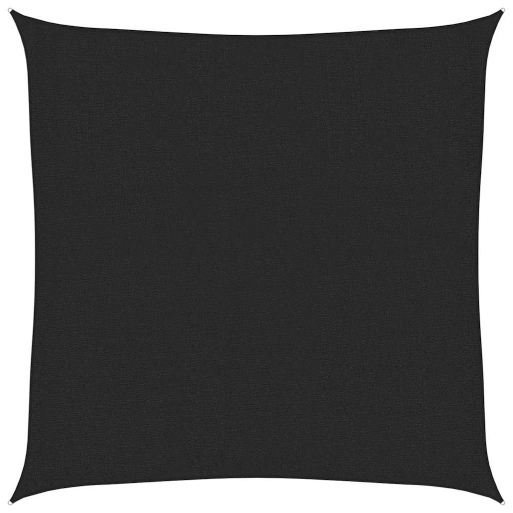 Zonnezeil 3,6x3,6m Zwart HDPE - 33% Korting