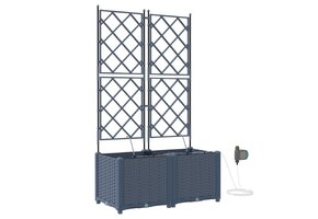 Plantenbak Grijs PP 80x40x142 cm - 41% Korting