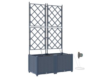 Plantenbak Grijs 80x40x142 cm PP - 34% Korting
