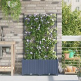 Plantenbak Grijs 80x40x142 cm PP - 34% Korting