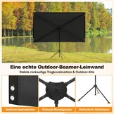 Beamerscherm Outdoor 90 inch (16:9) met Statief - 34% Korting