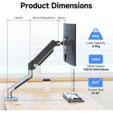 Monitorarm met Gasveer - 13-32 inch - 32% Korting