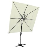 Parasol 4-laags 250x250cm Zandkleurig - 54% Korting!