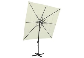Parasol 4-laags Zandkleurig 250x250cm - 59% Korting