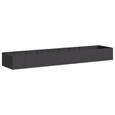 Plantenbak Staal Zwart 360x80x40 cm - 59% Korting!