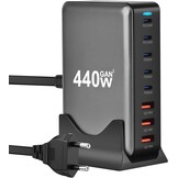 Krachtige 440W GaN Snellader met 8 Poorten (33% Korting!)