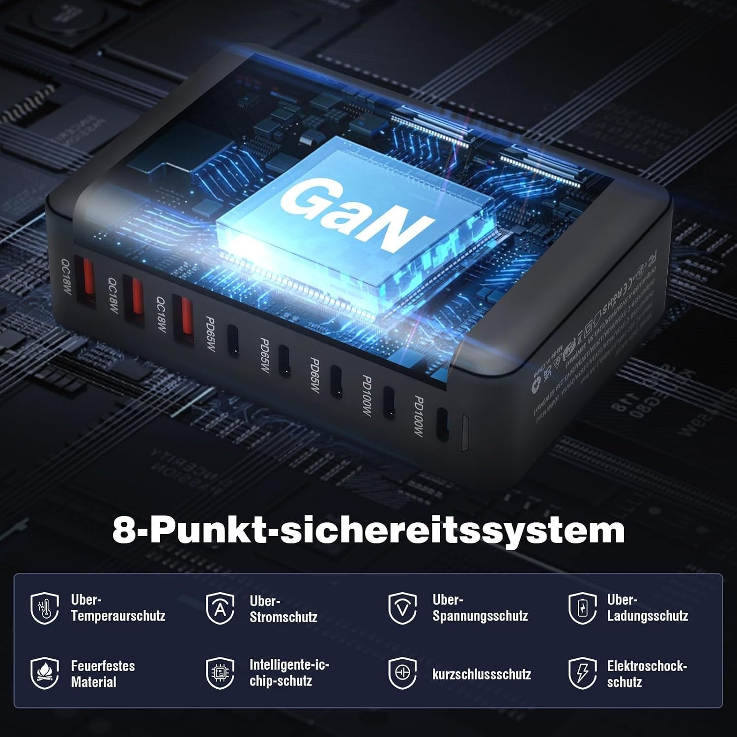 Krachtige 440W GaN Snellader met 8 Poorten (33% Korting!)
