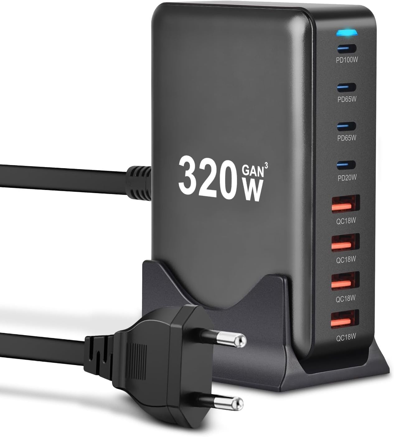 Krachtige 440W GaN Snellader met 8 Poorten (33% Korting!)